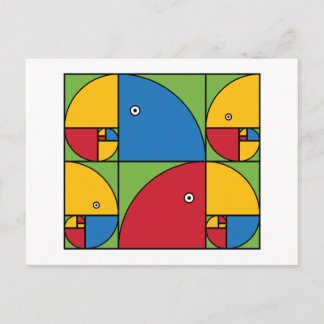 Fibonacci Parrots Briefkaart