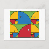 Fibonacci Parrots Briefkaart (Voorkant)