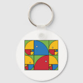 Fibonacci Parrots Sleutelhanger (Voorkant)