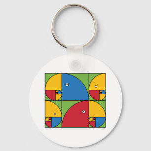Fibonacci Parrots Sleutelhanger