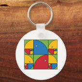 Fibonacci Parrots Sleutelhanger (Voorkant)
