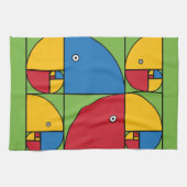 Fibonacci Parrots Theedoek (Horizontaal)