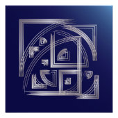 Fibonacci puzzle foto afdruk (Voorkant)