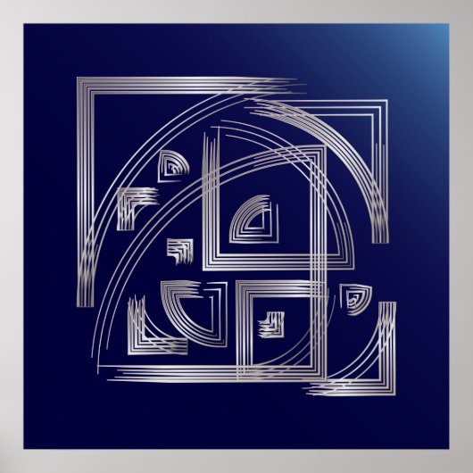 Fibonacci puzzle poster (Voorkant)