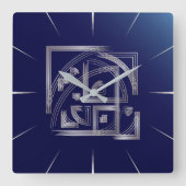 Fibonacci puzzle vierkante klok (Voorkant)