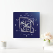 Fibonacci puzzle vierkante klok (Huis)