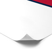 Fibonacci Red White en Blue II Large Poster (Hoek)