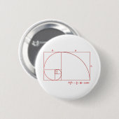Fibonacci Ronde Button 5,7 Cm (Voorkant /achterkant)