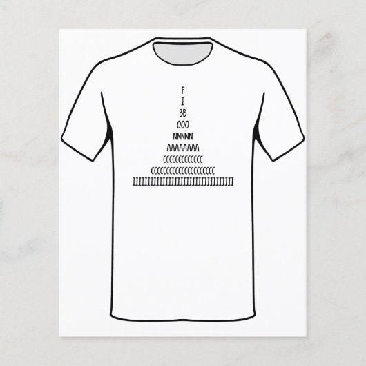 Fibonacci Sequence Flyer (Voorkant)