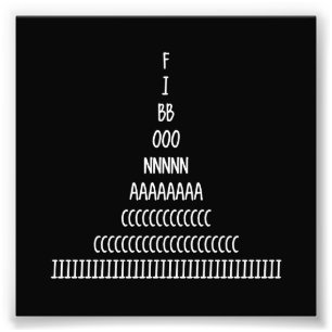 Fibonacci Sequence Foto Afdruk