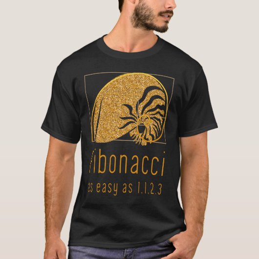 Fibonacci Sequence & Golden Ratio Natuur Nautilus T-shirt (Voorkant)