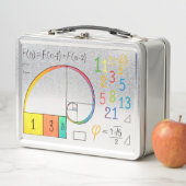 Fibonacci Sequence & Golden Ratio Wiskunde Metal L (In situ)