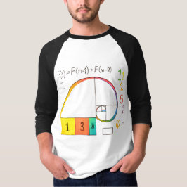 Fibonacci Sequence & Golden Ratio Wiskunde T-shirt
