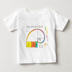 Fibonacci Sequence & Golden Ratio Wiskunde T-shirt