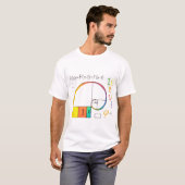 Fibonacci Sequence & Golden Ratio Wiskunde T-shirt (Voorkant volledig)