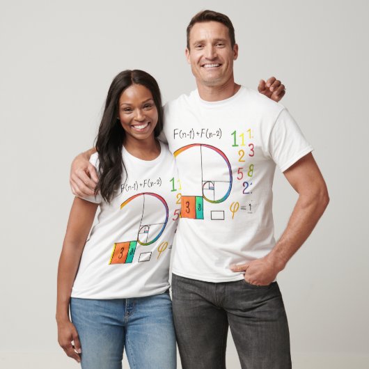 Fibonacci Sequence & Golden Ratio Wiskunde T-shirt (Unisex)