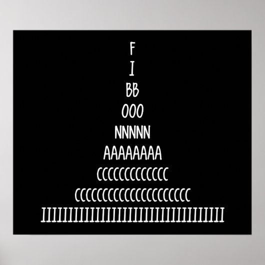 Fibonacci Sequence Poster (Voorkant)
