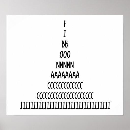 Fibonacci Sequence Poster (Voorkant)