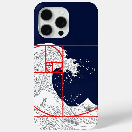 Fibonacci sequentie en de Grote Golf Case-Mate iPhone Case (Achterkant)