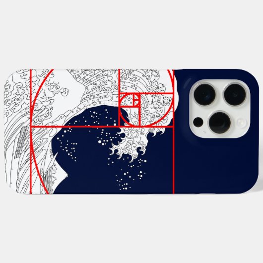 Fibonacci sequentie en de Grote Golf Case-Mate iPhone Case (Achterkant (horizontaal))