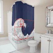 Fibonacci sequentie en de Grote Golf Douchegordijn (In situ)