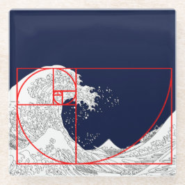 Fibonacci sequentie en de Grote Golf Glazen Onderzetter