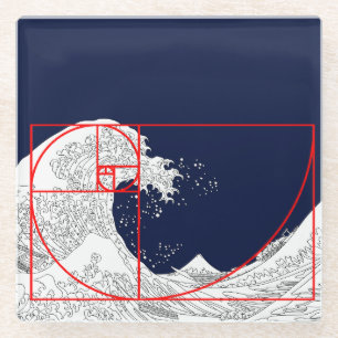 Fibonacci sequentie en de Grote Golf Glazen Onderzetter
