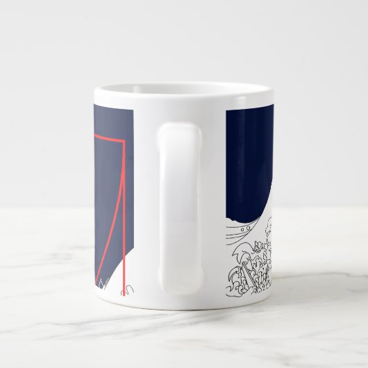 Fibonacci sequentie en de Grote Golf Grote Koffiekop (Achterkant)