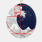 Fibonacci sequentie en de Grote Golf Keramisch Ornament (Links)