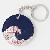 Fibonacci sequentie en de Grote Golf Sleutelhanger (Achterkant)