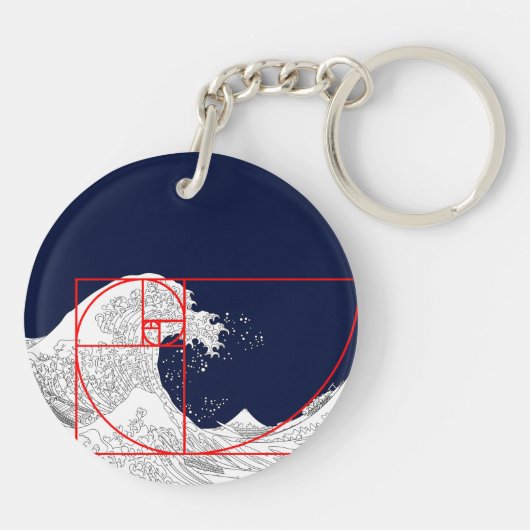 Fibonacci sequentie en de Grote Golf Sleutelhanger (Achterkant)