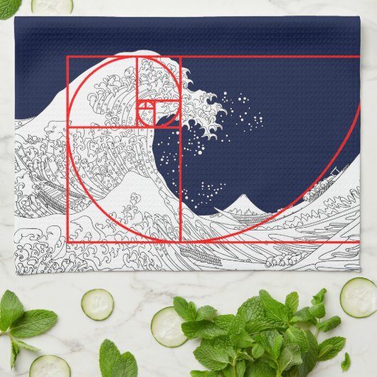 Fibonacci sequentie en de Grote Golf Theedoek (Gevouwen)