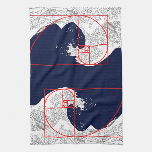 Fibonacci sequentie en de Grote Golf Theedoek (Verticaal)