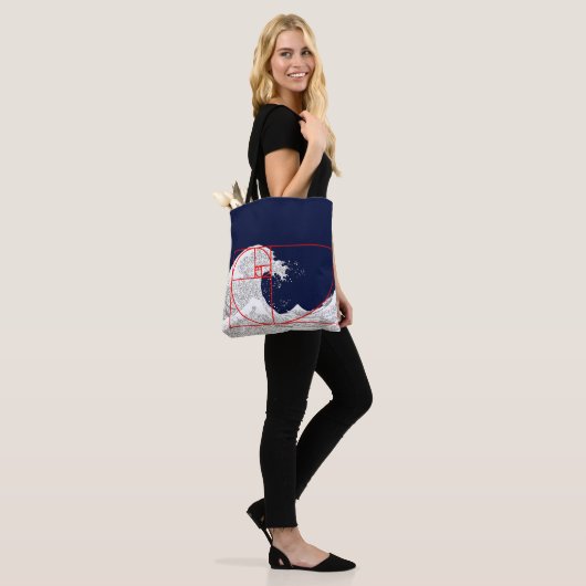 Fibonacci sequentie en de Grote Golf Tote Bag (Op model)
