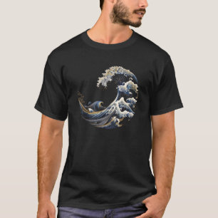 Fibonacci-sequentie Kanagawa-golf T-shirt
