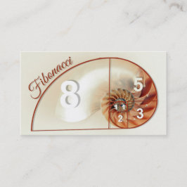 Fibonacci-sequentie wiskunde, Visitekaartjes
