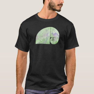 Fibonacci Spiraal Olifant Gulden Snede grungy 3 T-shirt