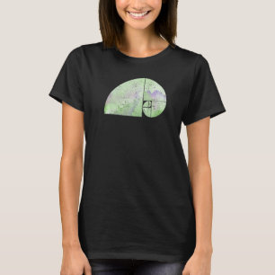 Fibonacci Spiraal Olifant Gulden Snede grungy 3 T-shirt