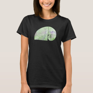 Fibonacci Spiraal Olifant Gulden Snede grungy T-shirt