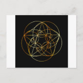 Fibonacci Spiral- De heilige geometrie Briefkaart (Voorkant)