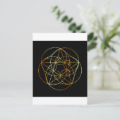 Fibonacci Spiral- De heilige geometrie Briefkaart (Staand voorkant)