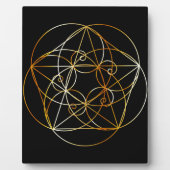 Fibonacci Spiral- De heilige geometrie Fotoplaat (Voorkant)