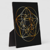 Fibonacci Spiral- De heilige geometrie Fotoplaat (Zijkant)