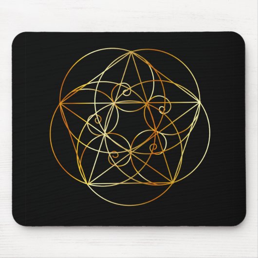 Fibonacci Spiral- De heilige geometrie Muismat (Voorkant)