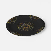 Fibonacci Spiral- De heilige geometrie Papieren Bordje (Gekanteld)