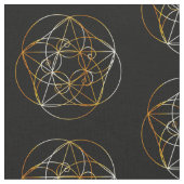 Fibonacci Spiral- De heilige geometrie Stof (Close Up)