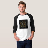 Fibonacci Spiral- De heilige geometrie T-shirt (Voorkant volledig)