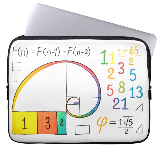 Fibonacci Spiral Electronics Sleeve (Voorkant)