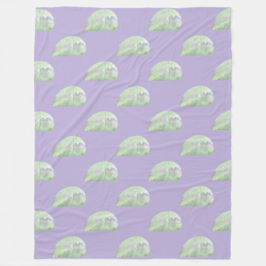 Fibonacci Spiral Elephant - Gouden Ratio 3 Fleece Deken (Voorkant)