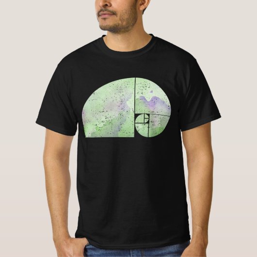 Fibonacci Spiral Elephant - Gouden Ratio 3 T-shirt (Voorkant)